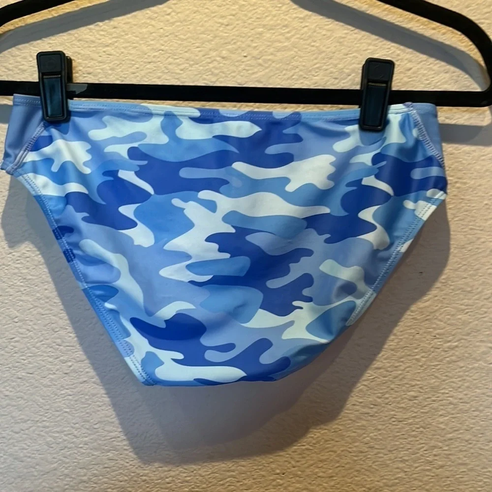 C&C California Girl’s Blue Camouflage Bikini Bottoms Size 14/16